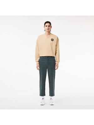 Lacoste Erkek Straight Fit Chino Renkli Ekose Pantolon