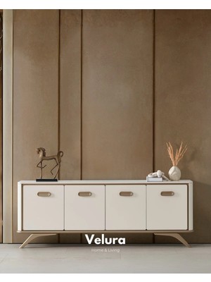 Velura Home & Living Nova Konsol - Krem (Ayna Hariç)