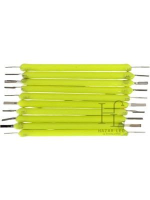 Hazar Led 3 Volt 38MM LED Filament Yeşil Retro Tungsten Filament 10 Adet