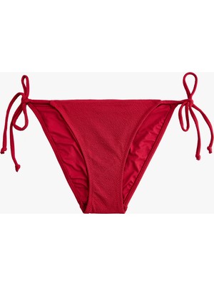 Koton Yanları Bağlamalı Ipli Dokulu Bikini Altı