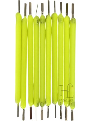 Hazar Led 12 Volt 38MM LED Filament Yeşil Retro Tungsten Filament 10 Adet
