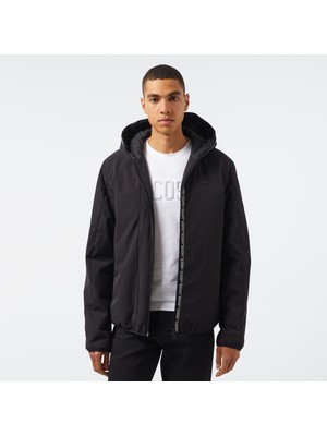 Lacoste Erkek Regular Fit Kapüşonlu Siyah Mont
