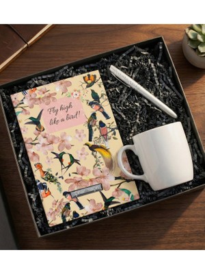 vegahediye v vega Kişiye Özel Defter & Kalem & Kupa Ofis Hediye Seti (Sarı)
