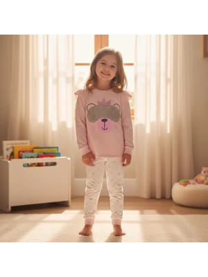 Bonbon Çocuk Maymun Baskılı 2'li Takım CB1010