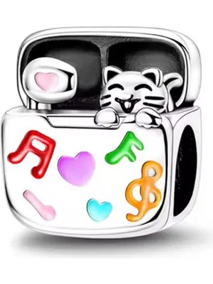 Fubena Airpods Kulaklık ve Kedicik Charm