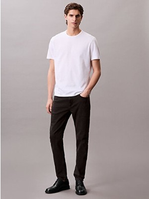 Calvin Klein Erkek Slim Taper Black Oil Jean Pantolon