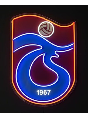 3D Bade Trabzonspor Özel Seri Neon LED Duvar Dekoru