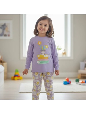 Bonbon Çocuk Çiçek Baskılı 2'li Takım CB1011