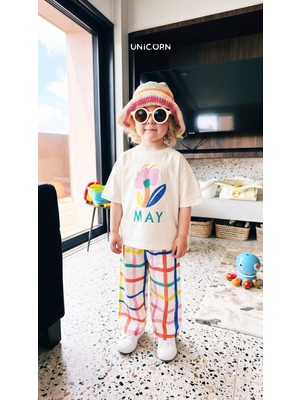 Unicorn Kids May Kız Çocuk Tshirt Pantolon Takım