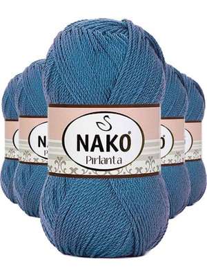 Royaleks Group 5 Adet Pırlanta Amigurumi El Örgü Ipi Yünü Turkuaz 3409