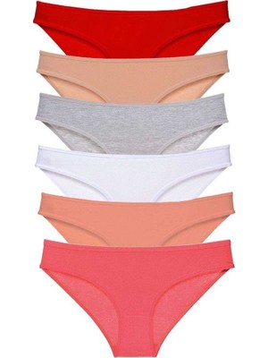 Royaleks 6 Adet Süper Eko Set Likralı Kadın Slip Külot Renk 5