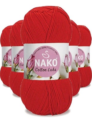 Royaleks Group 5 Adet Cotton Lüks Yelek Tunik Kazak Bluz Hırka Ipi Yünü Kırmızı 97573