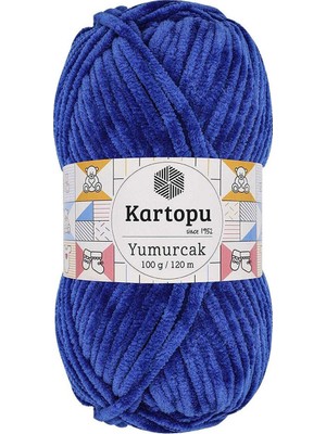Royaleks Group Yumurcak Kadife El Örgü Ipi Gece Mavisi K524