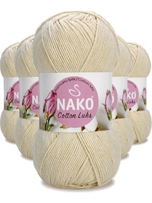 Royaleks Group 5 Adet Cotton Lüks Yelek Tunik Kazak Bluz Hırka Ipi Yünü Açık Bej 97543