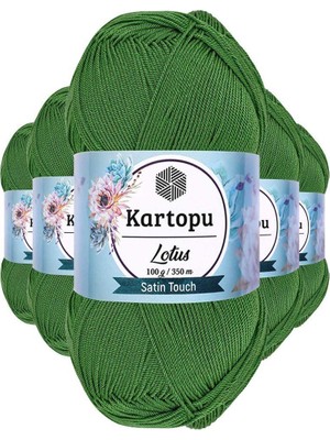 Royaleks Group 5 Adet Lotus Bikini Büstiyer Bluz Örgü Ipi  K486 Çam Yeşili