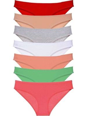 Royaleks 7 Adet Süper Eko Set Likralı Kadın Slip Külot Set 8
