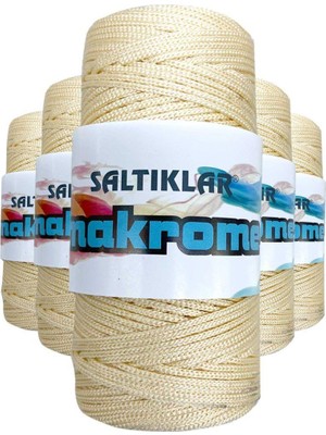 Royaleks Group 5 Adet Polyester Makrome Ipi 270 Krem 100 gr
