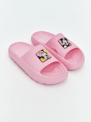 LC Waikiki Pembe Minnie Mouse Baskılı Kadın Terlik