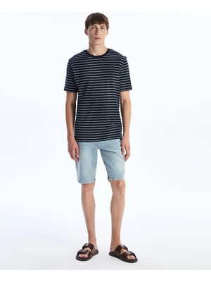 LC Waikiki Indigo Slim Fit Erkek Jean Şort