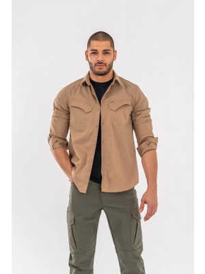 MEKOTEX Taktik Gömlek Fermuar Cepli Koruma Swat Outdoor Gömlek Siyah - 428