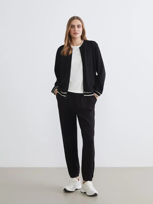 LC Waikiki Siyah Soft Touch Kadın Jogger Eşofman Altı