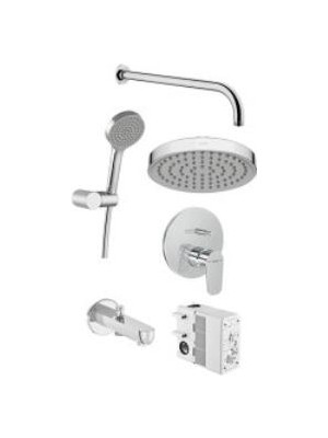 VitrA Artema Flow Round A49321 Ankastre Banyo Seti, Krom