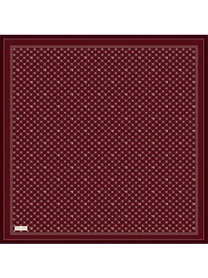 Pierre Cardin Kırmızı 90X90 Ipek Krep Saten Eşarp