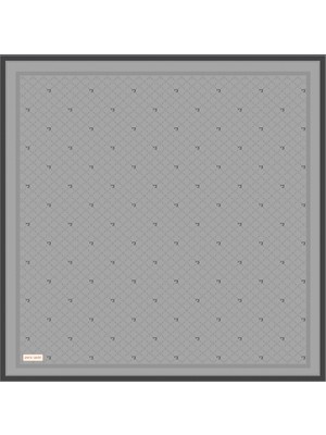 Pierre Cardin Açık Gri 90X90 Ipek Twill Eşarp