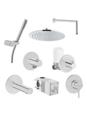Vitra Origin Ankastre Duş Seti - 8 Parça - Krom