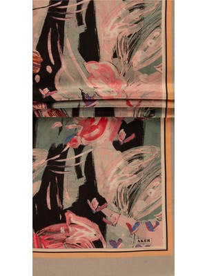 Aker Pembe 75X200 Ipek Koton Şal