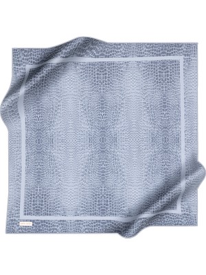 Pierre Cardin Açık Mavi 90X90 Ipek Krep Saten Eşarp