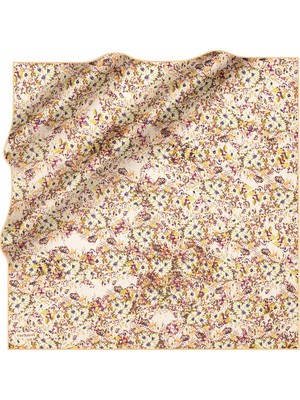 Cacharel Sarı 90X90 Ipek Twill Eşarp