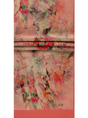 Aker Pembe 75X200 Ipek Koton Şal