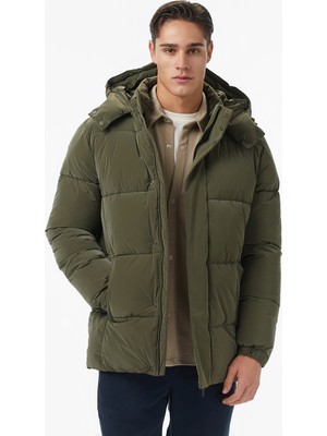 Nautica Erkek Yeşil Regular Fit Mont