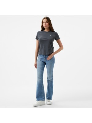 Calvin Klein Jeans Skinny Bootcut Kadın Mavi Jean