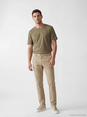 LC Waikiki Bej Regular Fit Erkek Chino Pantolon