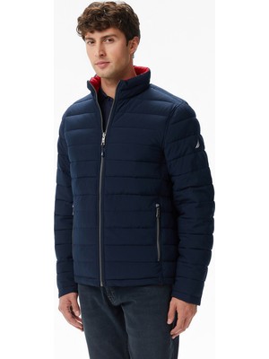 Nautica Erkek Bej Regular Fit Çift Taraflı Mont