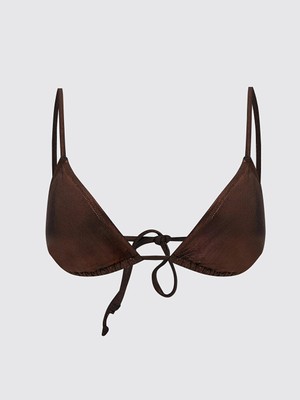 LC Waikiki Gri Düz Çıkabilir Pedli Kadın Bikini Üst