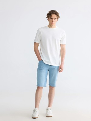 LC Waikiki Indigo Slim Fit Erkek Jean Şort