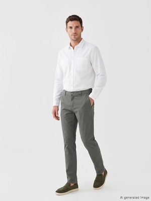 LC Waikiki Yeşil Regular Fit Erkek Chino Pantolon