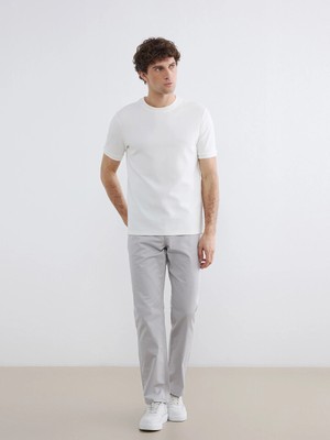 LC Waikiki Gri Regular Fit Gabardin Erkek Chino Pantolon