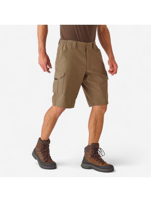 Decathlon Solognac Erkek Kargo Bermuda Şort - Bej - Avcılık ve Doğa Gözlemi - 500