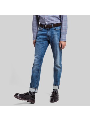 Gant Erkek Mavi Extra Slim Fit Jean Pantolon