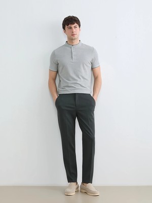 LC Waikiki Haki Dar Kalıp Erkek Chino Pantolon