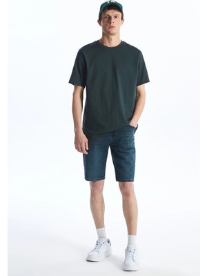 LC Waikiki Indigo Slim Fit Erkek Jean Şort