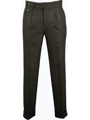 HC MEN CLASSIC Erkek Yeşil Tek Pile Pantolon