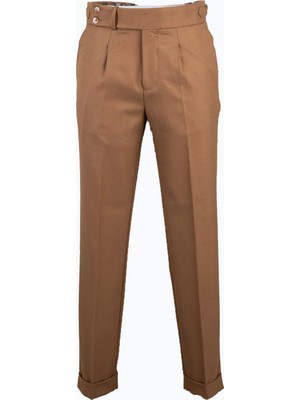 HC MEN CLASSIC Erkek Taba Tek Pile Pantolon