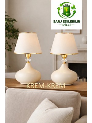 571 Store Şarj Edilebilir Pilli LED Dekoratif Masa Abajuru Gece Lambası