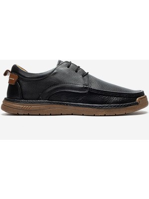 Dericlub Erkek Comfort Casual Ayakkabı Gerçek Deri Cr 2903 Siyah