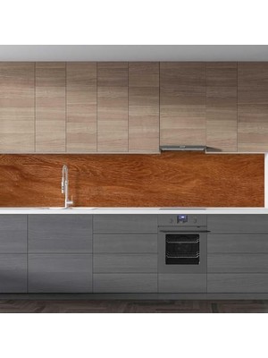 Mutfak Tezgah Arası Folyo Kaplama Folyosu Doğal Ahşap 60X100 cm